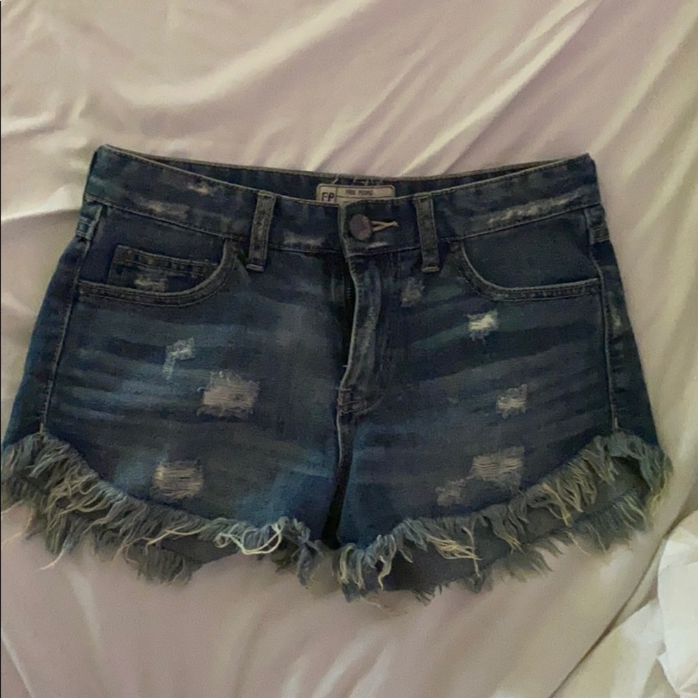 Free people jean shorts